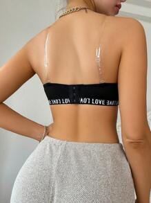 2pcs/Set Women's Letter Knit Wireless Bras