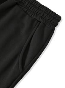 Manfinity EMRG Men's Casual Printed Letter Front-Tie Sweatpants