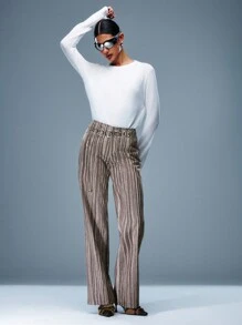 Quần ống đứng nhuộm màu xám Y2k Cargo - Nhiều màu - Xem 4