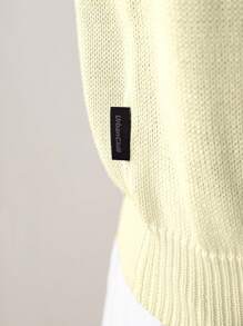 Manfinity VCAY Áo vest nam không tay cổ tròn họa tiết hoa đơn giản, giản dị hàng ngày - Màu be - Xem 5