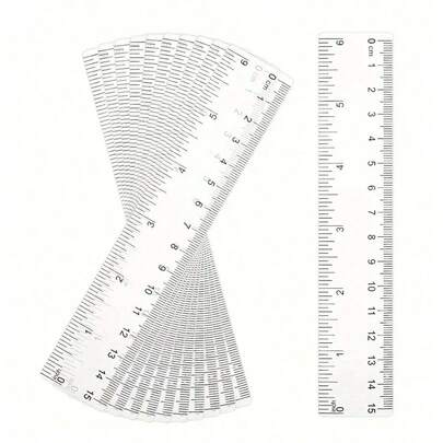 10pcs 15cm Transparent Ruler School Supplies Stationery Supplies Back To School For Study And High School Middle School Students Office Supplies Valentine DAY, Valentines Wedding, Birthday