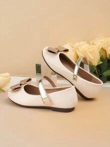 时尚百搭儿童平底鞋，新款女童蝴蝶结休闲鞋