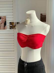 Comfortcana 3 cái/bộ Bộ Bralette cotton không dây & có đệm dệt kim - Nhiều màu - Xem 6