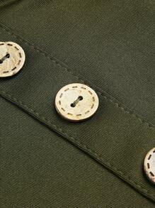 SHEIN Unity 女士纯色纽扣装饰无袖修身连体裤，夏季