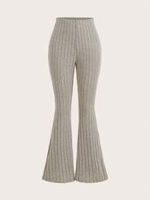 SHEIN Girlism Teen Girl 1 Get 2Free 3pcs/Set ,Solid Color Ribbed Flared Leggings
