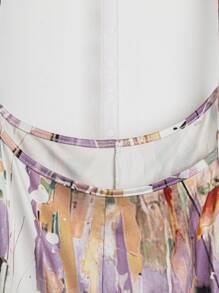 Plus Size Women Graffiti Print Loose Sleeveless Jumpsuits, Summer