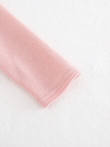 Cozy Pixies Áo len cardigan cổ tròn tay dài mềm mại đa năng cho bé gái - Hồng - Xem 5