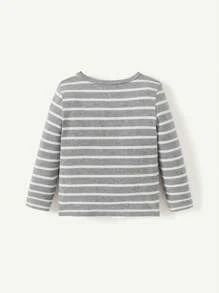 Cozy Pixies 3件套男婴圆领套头衫，时尚秋冬款 - 灰色 - 查看 4