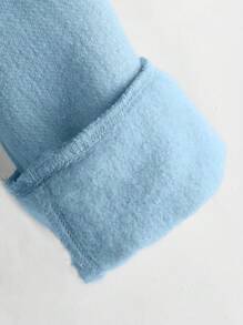 SHEIN Young Boy Solid Color Casual Crew Neck Long Sleeve Top, Suitable For Autumn And Winter