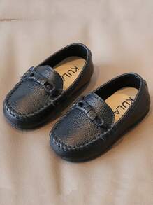 Infant Girls' Flat Shoes, Simple & Comfy Design - Black - View 1