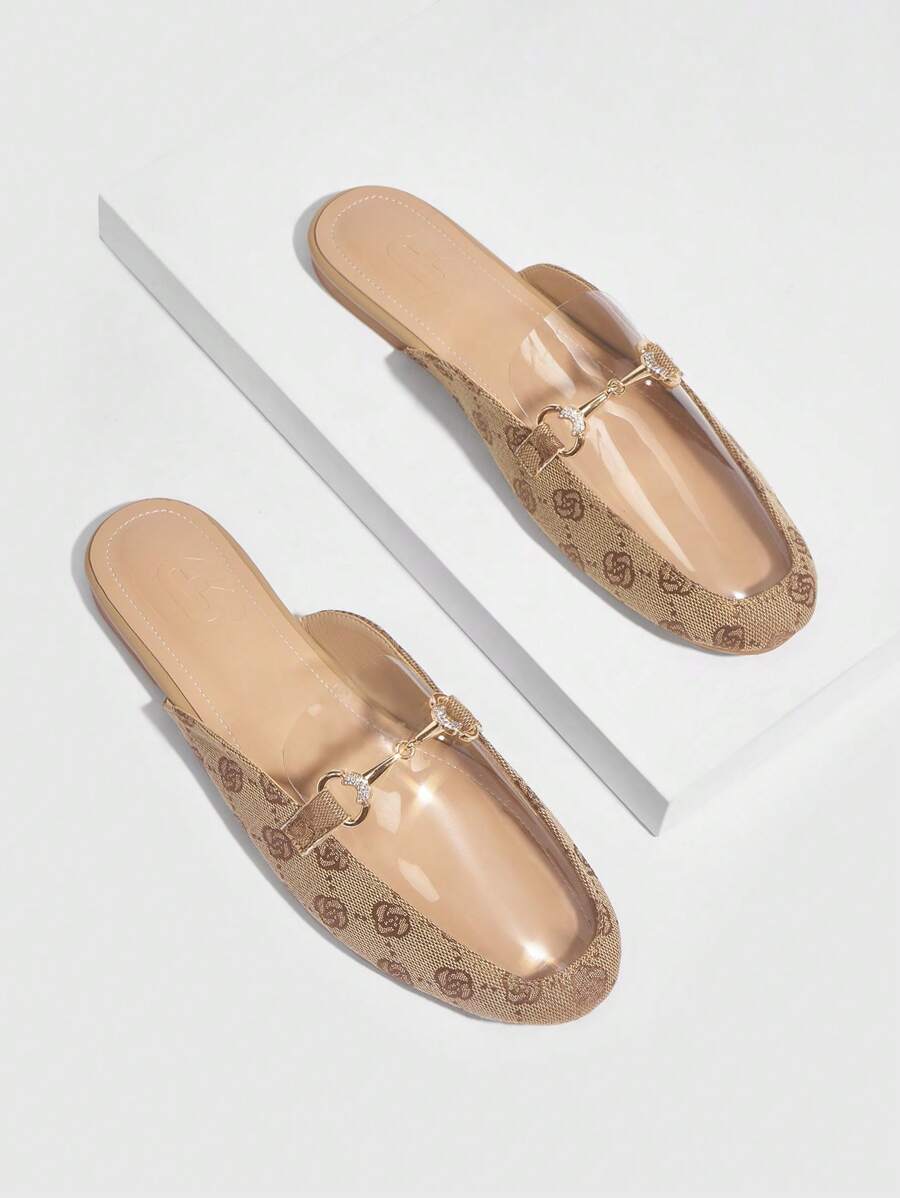 CUCCOO TILAWA CUCCOO Women Floral Pattern Fashionable Flat Shoes - Brown - View 1