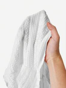 Forever 21 Summer White Asymmetric Ruffle Trim One Shoulder Top