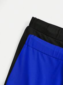 SHEIN Explorewe Conjunto de dos piezas para niña preadolescente con pantalón acampanado y gráfico con adorno de cruz - Multicolor - Ver 6