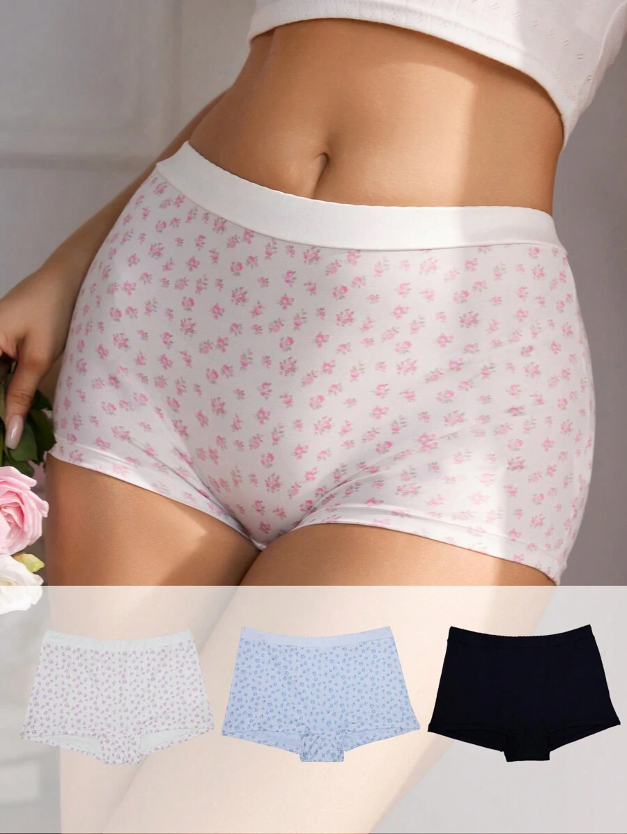 Ensemble de bikini à motif floral Ditsy pour femmes - Multicolore - Voir 1