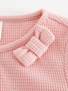 Cozy Pixies Áo len cardigan cổ tròn tay dài mềm mại đa năng cho bé gái - Hồng - Xem 7