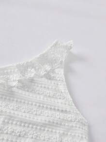 Forever 21 Summer White Asymmetric Ruffle Trim One Shoulder Top