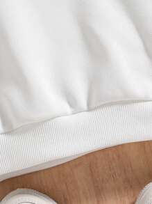 Young Girls' Racy Car Graphic Comfy Crew Neck Long Sleeve Sweatshirt - Multicolor - View 4