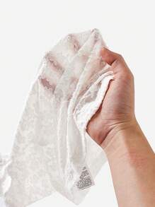 Forever 21 Áo Jacquard lệch vai màu trơn thường ngày mùa hè trang bị đi chơi hàng đầu - trắng - Xem 9