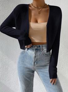 SHEIN Essnce Shein Essnce Women Rainbow Wool Button-Down Cardigan Teacher Casual Gradient Color Women's Cardigan