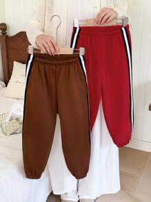 SHEIN 4 Pieces Young Boys Leisure College Comfortable Fashion Simple Practical All-Match With Zhangzai Decoration Grab Soft Comfortable Thick Warm Cost-Effective Pants Suitable For Boys Sweater Kids Outfits Young Boy Clothes School Boys Set Boys Outfits Family Matching Outfits Birthday Party Suitable For Daily Life Suitable For School Suitable For Travel Suitable For Sports Suitable For Autumn And Winter - Multicolor - View 5