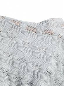 Manfinity VCAY Men Hollow-Out Short Sleeve Knitted Top - Grey - View 10