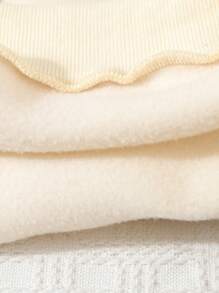 SHEIN Explorewe 2pcs/Set Young Girl Letter Print Pullover Sweatshirt And Wide Leg Pants Casual Outdoor Sports Set, Fall/Winter