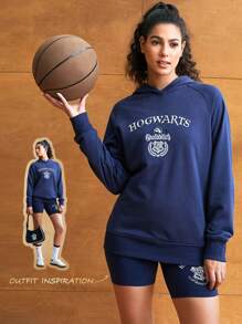GLOWMODE GLOWMODE X HARRY POTTER Everyday Terry Oversized Quidditch Hoodie Daily Casual