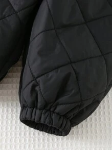 Cozy Pixies 男婴休闲弹性腰部圆形图案踝长裤 - 黑色 - 查看 3