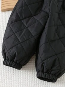 Cozy Pixies 男婴休闲弹性腰部圆形图案踝长裤 - 黑色 - 查看 8