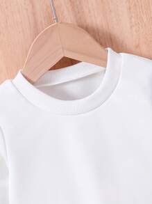 Young Girls' Racy Car Graphic Comfy Crew Neck Long Sleeve Sweatshirt - Multicolor - View 3