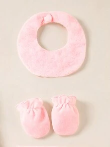 SHEIN Infant/Toddler Girls 2-24M Embroidered Gift Sets, Warm And Comfortable Casual Outfits For Autumn/Winter - Multicolor - View 4