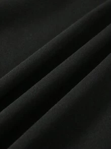 INAWLY Áo hoodie nữ đơn giản in họa tiết, kiểu dáng mùa thu. - màu đen - Xem 3