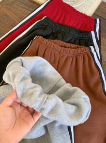 SHEIN 4 Pieces Young Boys Leisure College Comfortable Fashion Simple Practical All-Match With Zhangzai Decoration Grab Soft Comfortable Thick Warm Cost-Effective Pants Suitable For Boys Sweater Kids Outfits Young Boy Clothes School Boys Set Boys Outfits Family Matching Outfits Birthday Party Suitable For Daily Life Suitable For School Suitable For Travel Suitable For Sports Suitable For Autumn And Winter - Multicolor - View 7