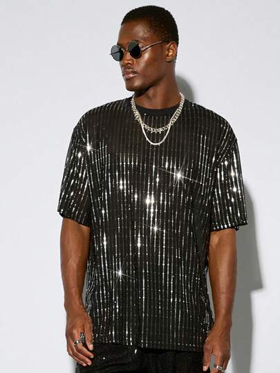 EASEVO Plus Size Men's Functional Mesh Fashionable T-Shirt