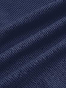 SHEIN MOD 女式柔软褶边弹力喇叭裤