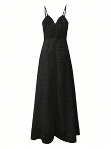 Vestido informal de unicolor sin mangas para mujer