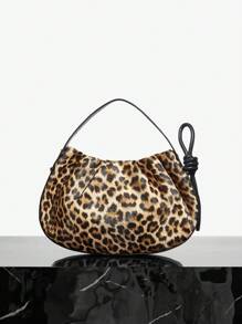 SHEIN SXY Handtas met luipaardprint Casual draagtas Geschikt voor dagelijks gebruik door dames, als cadeau