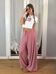 Forever 21 休闲简约红色发夹图案圆领短袖修身T恤女装夏季 - 白色 - 查看 10