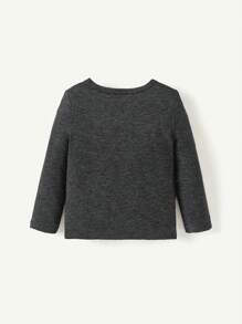 Cozy Pixies 3件套男婴圆领套头衫，时尚秋冬款 - 灰色 - 查看 2