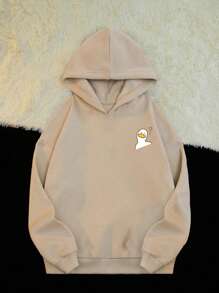 Manfinity Hypemode Khaki Oversized Drop Shoulder Heavyweight Hoodie For Men - Khaki - View 1