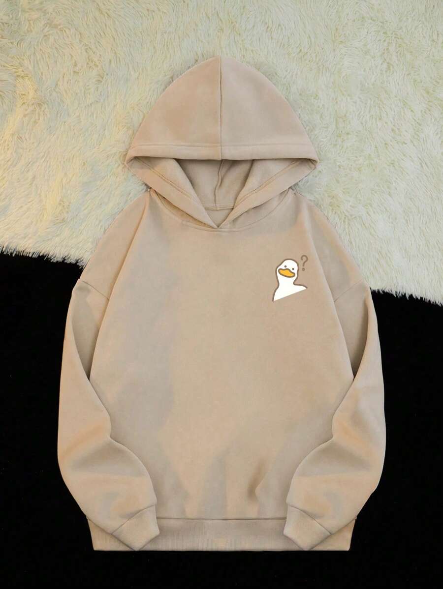 Manfinity Hypemode Khaki Oversized Drop Shoulder Heavyweight Hoodie For Men - Khaki - View 1