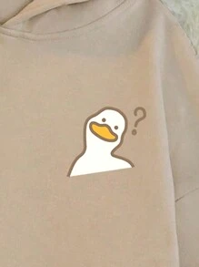 Manfinity Hypemode Khaki Oversized Drop Shoulder Heavyweight Hoodie For Men - Khaki - View 2