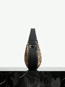 SHEIN SXY Handtas met luipaardprint Casual draagtas Geschikt voor dagelijks gebruik door dames, als cadeau