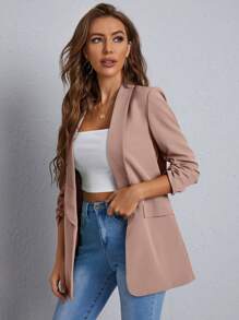 EURMUSE Blazer Feminino - Pink - View 5