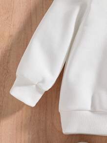 Young Girls' Racy Car Graphic Comfy Crew Neck Long Sleeve Sweatshirt - Multicolor - View 5