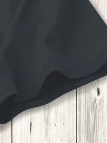 SHEIN EZwear Women's Red Leopard Star Print Y2K T-Shirt, Summer Graphic Tee - Dark Grey - View 4