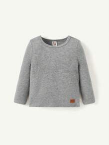 Cozy Pixies 3件套男婴圆领套头衫，时尚秋冬款 - 灰色 - 查看 5