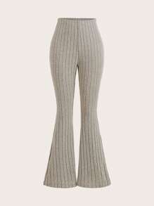 SHEIN Girlism Teen Girl 1 Get 2Free 3pcs/Set ,Solid Color Ribbed Flared Leggings