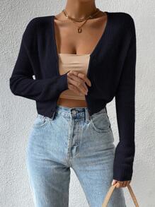 SHEIN Essnce Shein Essnce Women Rainbow Wool Button-Down Cardigan Teacher Casual Gradient Color Women's Cardigan