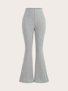 SHEIN Girlism Teen Girl 1 Get 2Free 3pcs/Set ,Solid Color Ribbed Flared Leggings